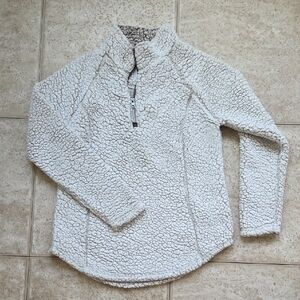 Cozy White Sherpa Pullover